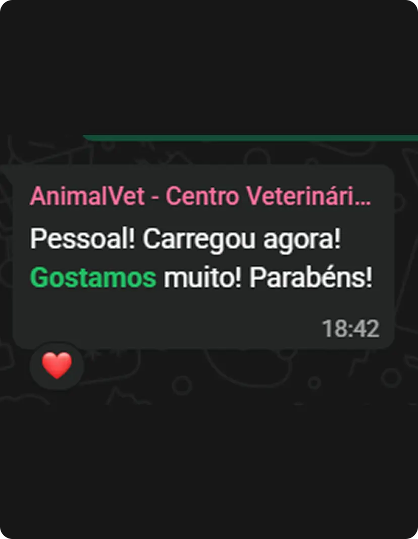 Depoimento de cliente TV Vet