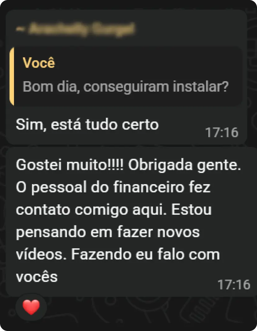 Depoimento de cliente TV Vet